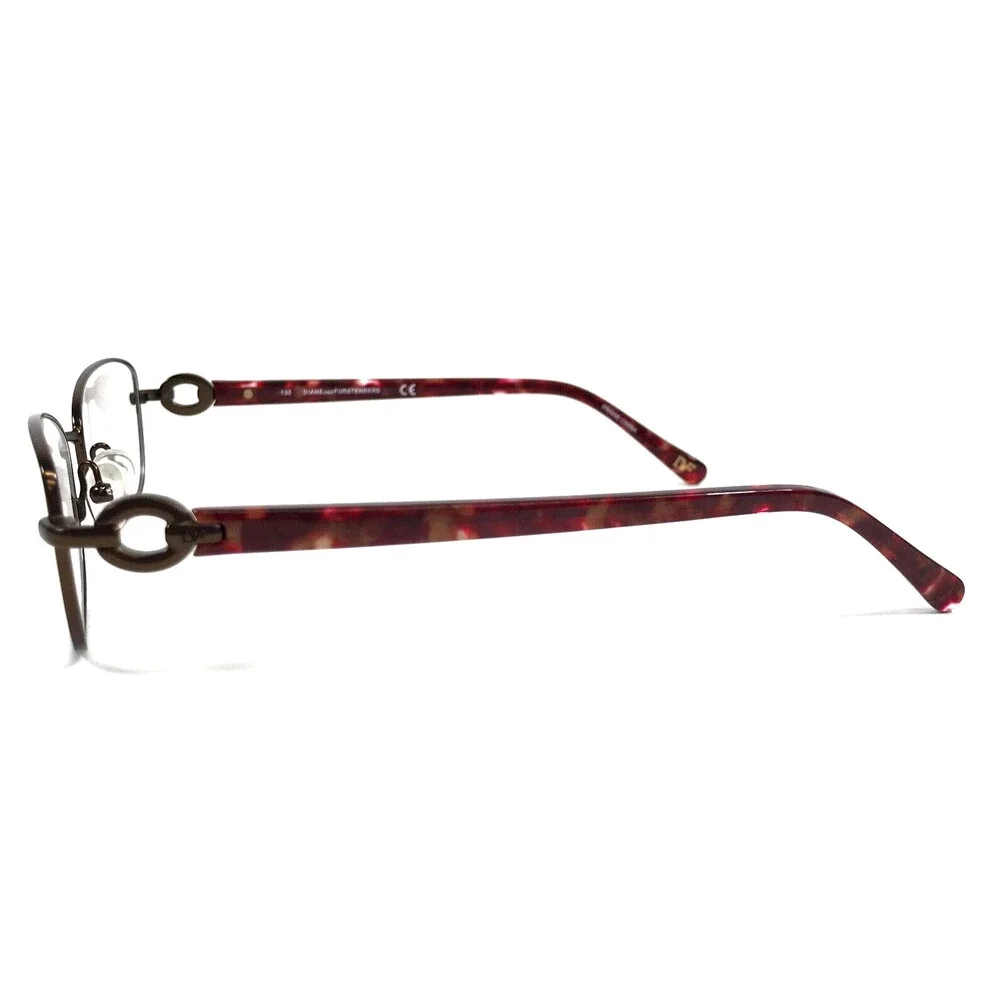 Diane Von Furstenberg Eyeglasses Frames DVF8046 207 Bronze Burgundy 51-16-135